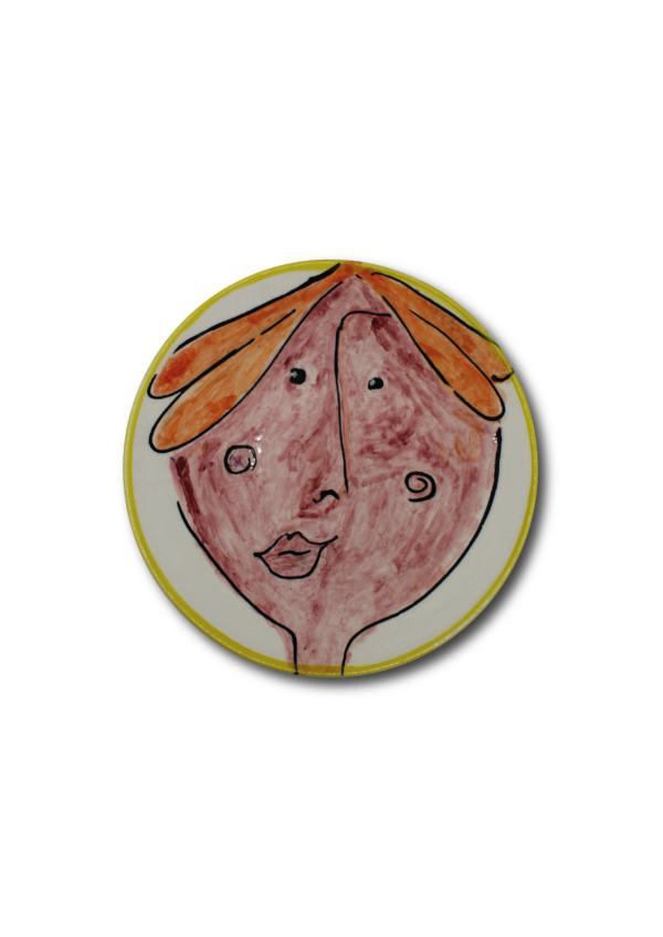 Piatto Mirabilia tondo piano - Red Hair Boy Print
